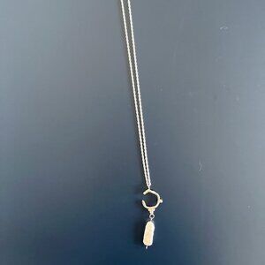 Etsy (Pamela Card) Springtime Allegory 24" Pearl Sterling Silver Necklace